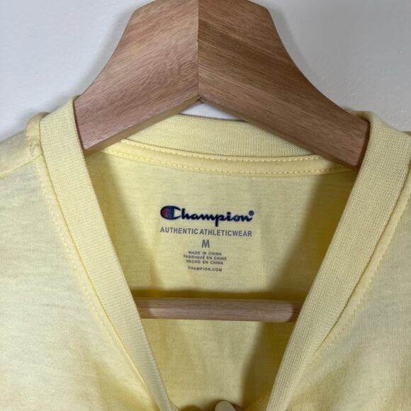 Boys Yellow and Blue Champion T-Shirt Size Medium - Picture 2 of 4